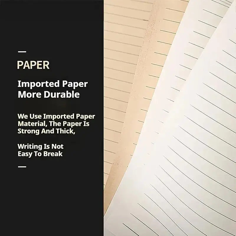 Vintage Embossed Leather Journal – A5 Retro Writing Notebook