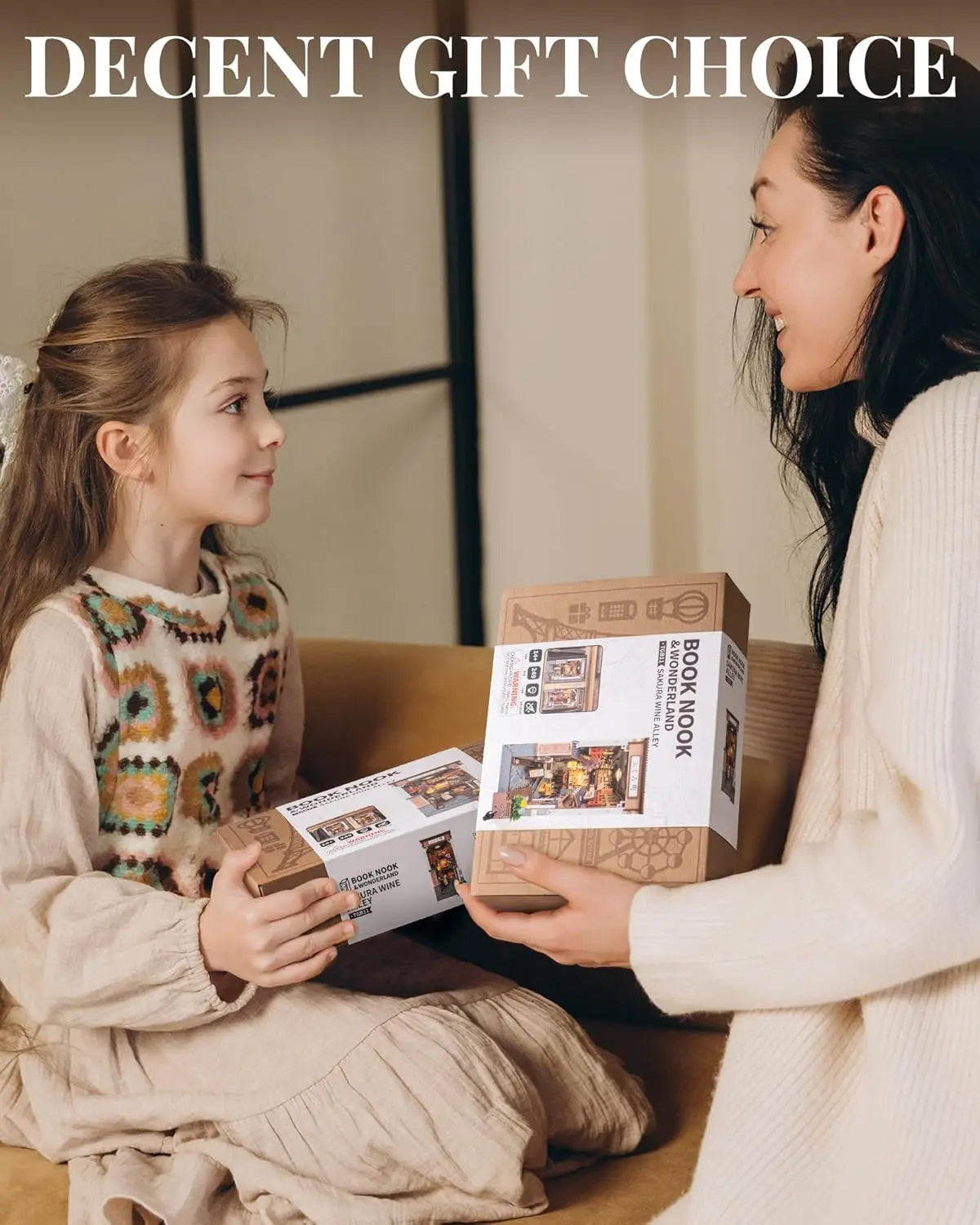 Sakura Wine Alley DIY Book Nook Shelf – 3D Wooden Puzzle Kit with Lights