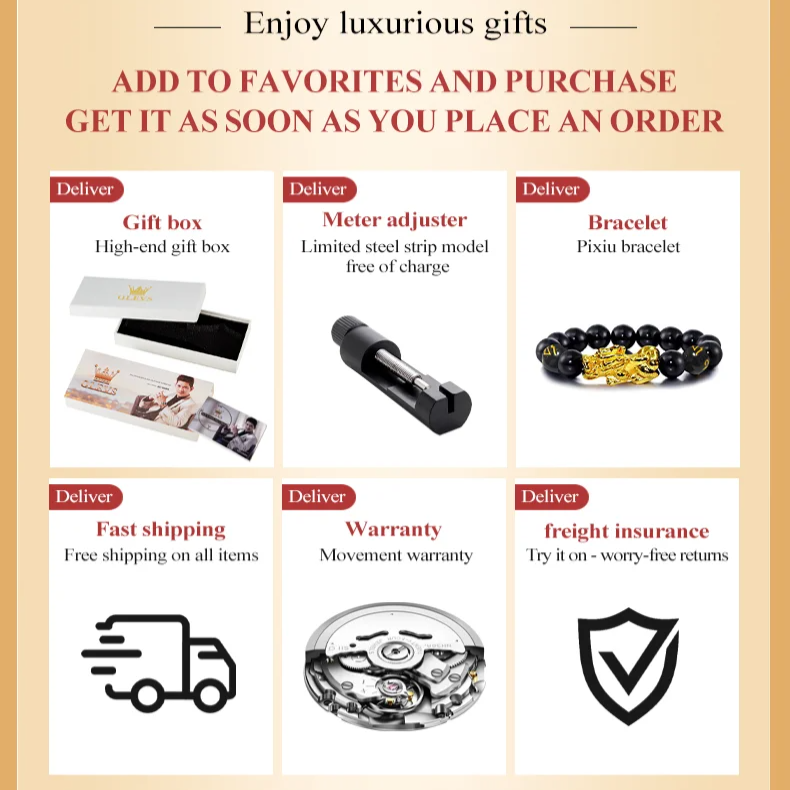 OLEVS 6607 Men's Luxury Automatic Watch – Waterproof Stainless Steel