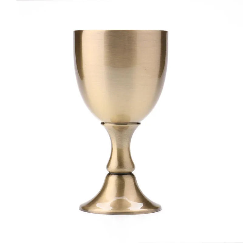 Vintage Copper Wine Glass 100ml – Handcrafted Retro Goblet