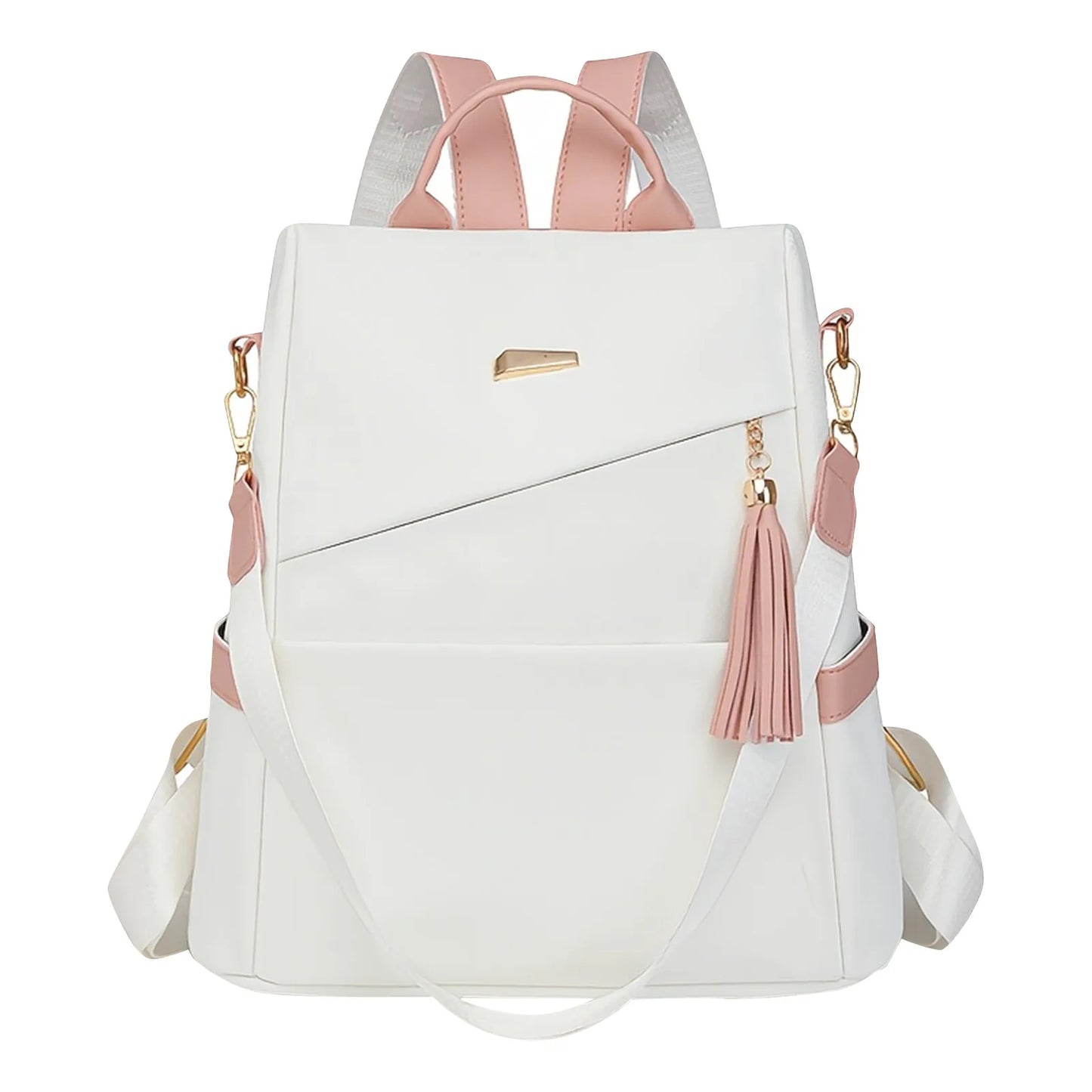 Women’s Oxford Backpack – Anti-Theft Travel Bag with Back Zipper