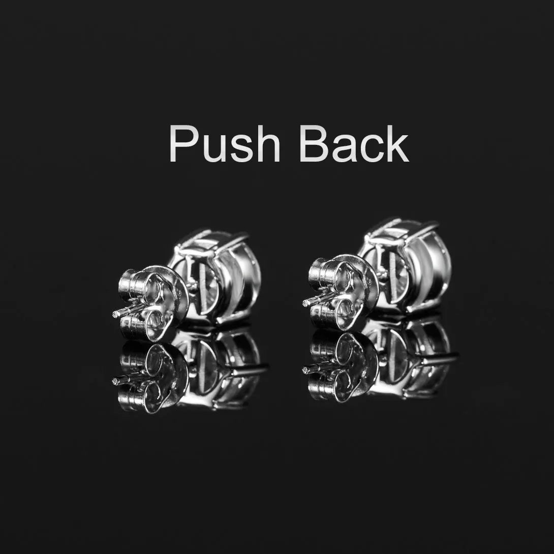 CUC Zircon Stud Earrings 3–14MM – Screw/Push Back Fashion Jewelry Gift