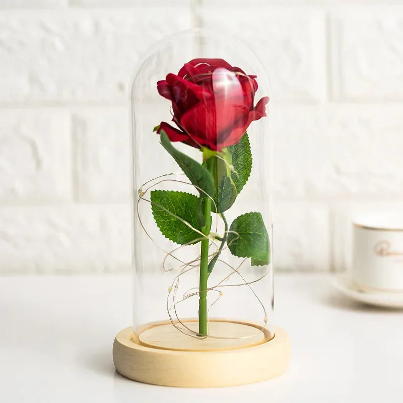 Enchanted Rose Lamp – LED Glass Dome Gift for Valentine’s Day